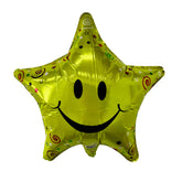 18 inch Festive Smiley Face Star Foil Balloon 42